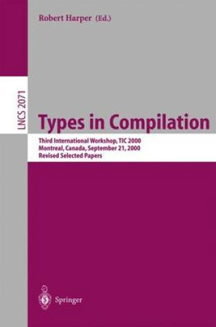 Cover of Types in Compilation