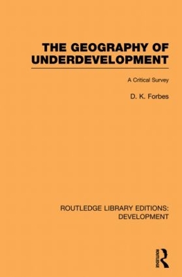 Cover of The Geography of Underdevelopment