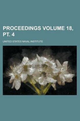 Cover of Proceedings Volume 18, PT. 4