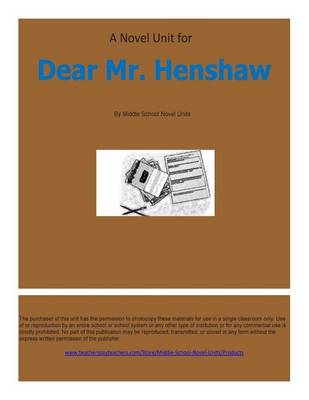 Book cover for Novel Unit for Dear Mr. Henshaw