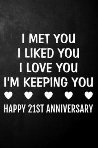 Cover of I Met You I Liked You I Love You I'm Keeping You Happy 21st Anniversary