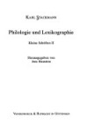 Book cover for Philologie Und Lexikographie