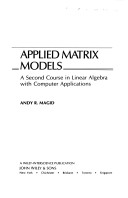 Cover of Applied Matrix Models