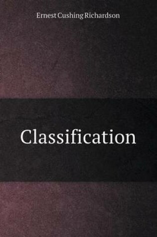 Cover of Classification