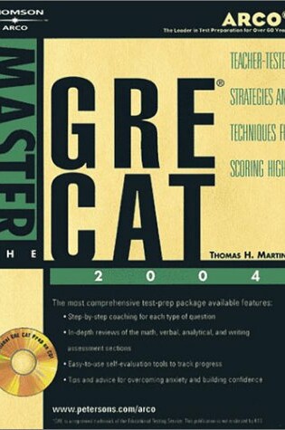 Cover of Master the Gre Cat, 2004/E W/CD