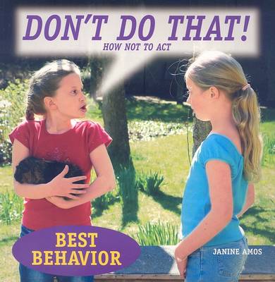 Cover of Don't Do That! How Not to ACT