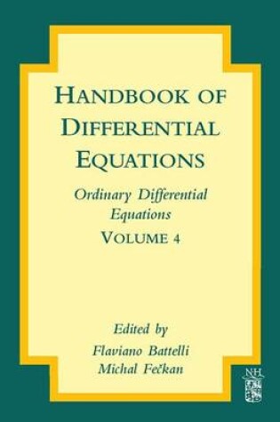 Cover of Handbook of Differential Equations