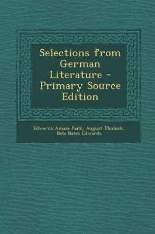 Cover of Selections from German Literature