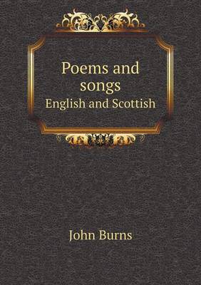 Book cover for Poems and songs English and Scottish