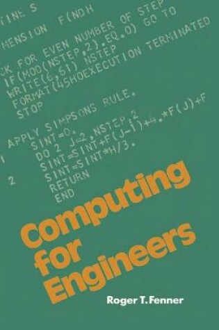 Cover of Computing for Engineers