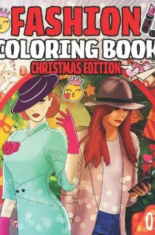 Cover of Fashion Coloring Book Christmas Edition 02