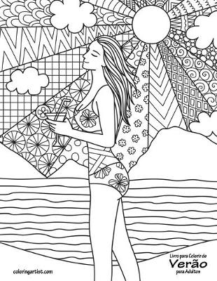 Book cover for Livro para Colorir de Verao para Adultos