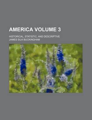 Book cover for America Volume 3; Historical, Statistic, and Descriptive