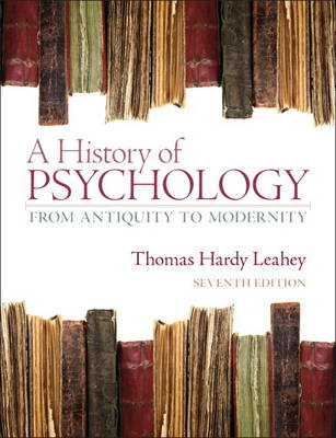 Book cover for A History of Psychology