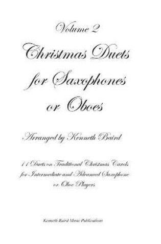 Cover of Christmas Duets for Saxophones or Oboes, Volume 2