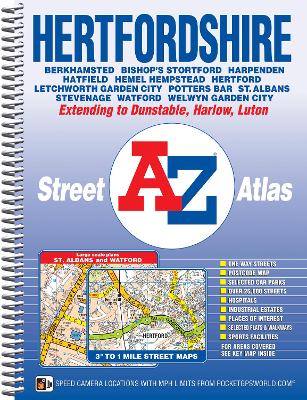 Cover of Hertfordshire A-Z Street Atlas
