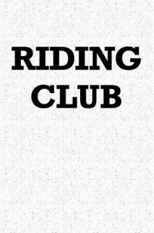 Cover of Riding Club