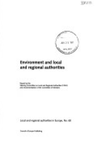 Cover of Environment and Local and Regional Authorities