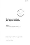 Book cover for Environment and Local and Regional Authorities