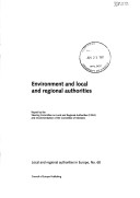 Cover of Environment and Local and Regional Authorities