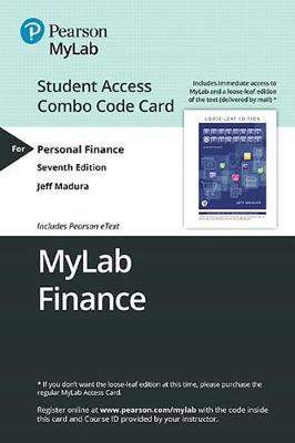 Book cover for Mylab Finance with Pearson Etext -- Combo Access Card -- For Personal Finance