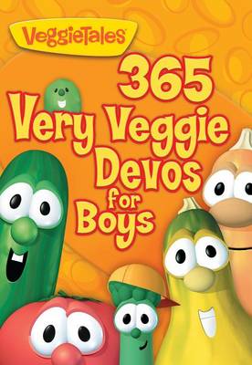 Book cover for 365 Very Veggie Devos for Boys - Deluxe Edition Padded Hardcover