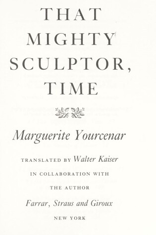 Cover of That Mighty Sculptor, Time