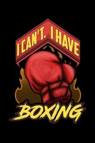 Cover of I Can't I Have Boxing