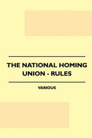 Cover of The National Homing Union - Rules