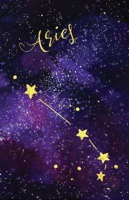 Book cover for Journal Notebook Zodiac Sign Aries Constellation