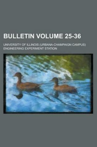 Cover of Bulletin Volume 25-36