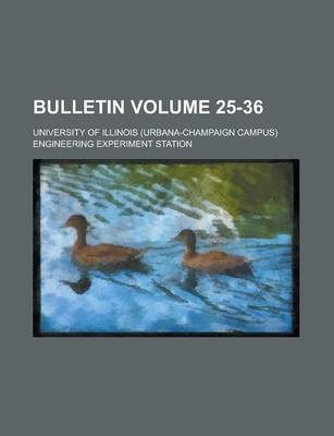 Book cover for Bulletin Volume 25-36