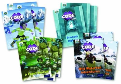 Book cover for Project X CODE Extra: Orange Book Band, Oxford Level 6: Fiendish Falls and Big Freeze, Class pack of 12