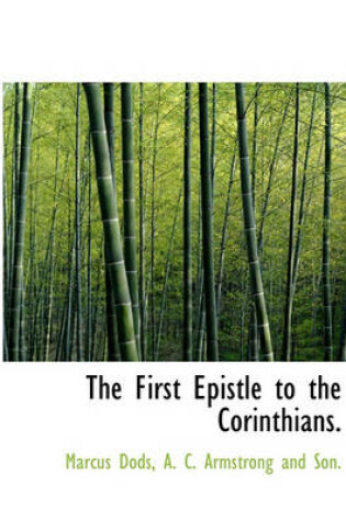 Cover of The First Epistle to the Corinthians.