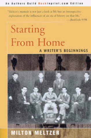 Cover of Starting from Home