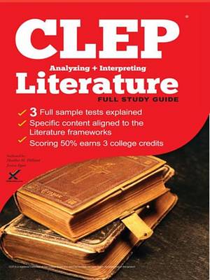 Book cover for CLEP Analyzing and Interpreting Literature 2017