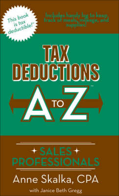 Book cover for Tax Deductions A to Z for Sales Professionals