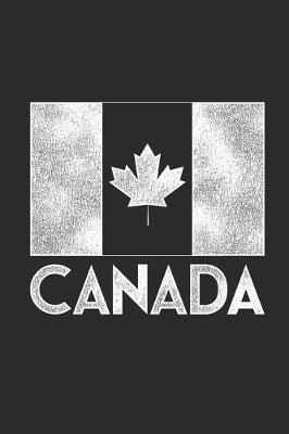 Book cover for Black And White Canada Flag