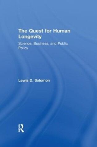 Cover of The Quest for Human Longevity