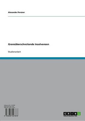 Book cover for Grenzuberschreitende Insolvenzen
