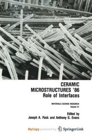 Cover of Ceramic Microstructures '86