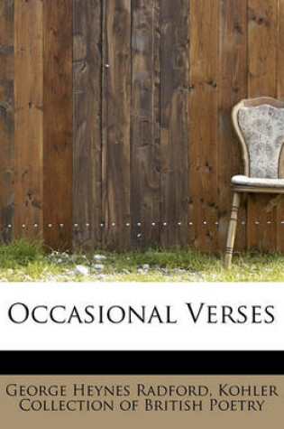 Cover of Occasional Verses