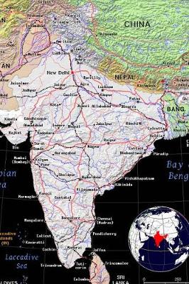 Book cover for Modern Day Color Map of The Subcontinent India Journal