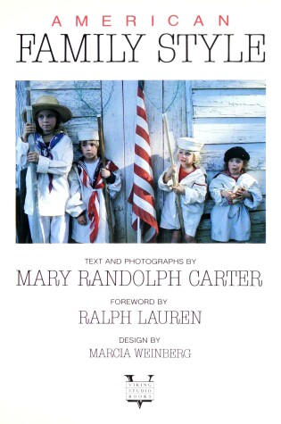 Cover of Carter Mary Randolph : American Family Style