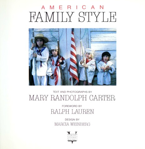 Book cover for Carter Mary Randolph : American Family Style