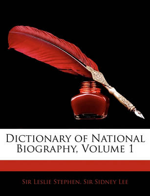 Book cover for Dictionary of National Biography, Volume 1