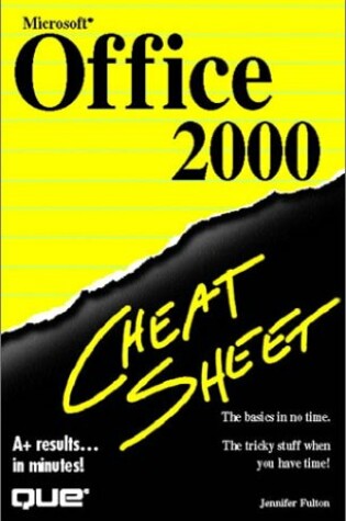 Cover of Microsoft Office 2000 Cheat Sheet