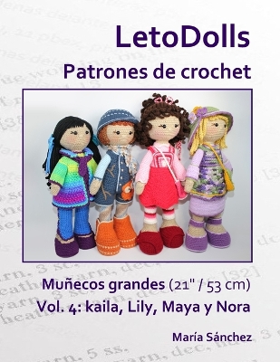 Book cover for LetoDolls Patrones de crochet Muñecos grandes (21" / 53 cm) Vol. 4