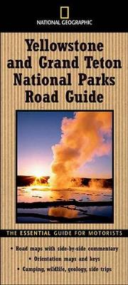 Book cover for "National Geographic" Road Guide to Yellowstone