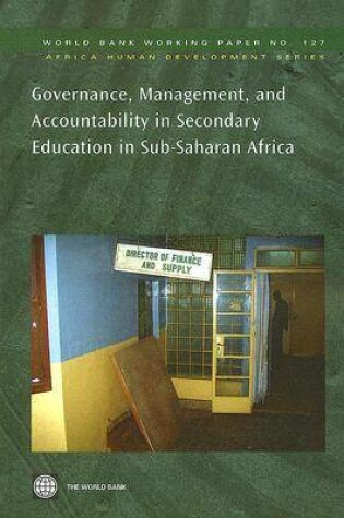 Cover of Governance, Management, and Accountability in Secondary Education in Sub-Saharan Africa